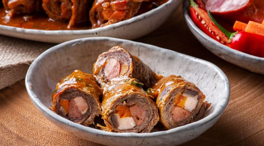 3 receitas práticas de bife à rolê para o jantar