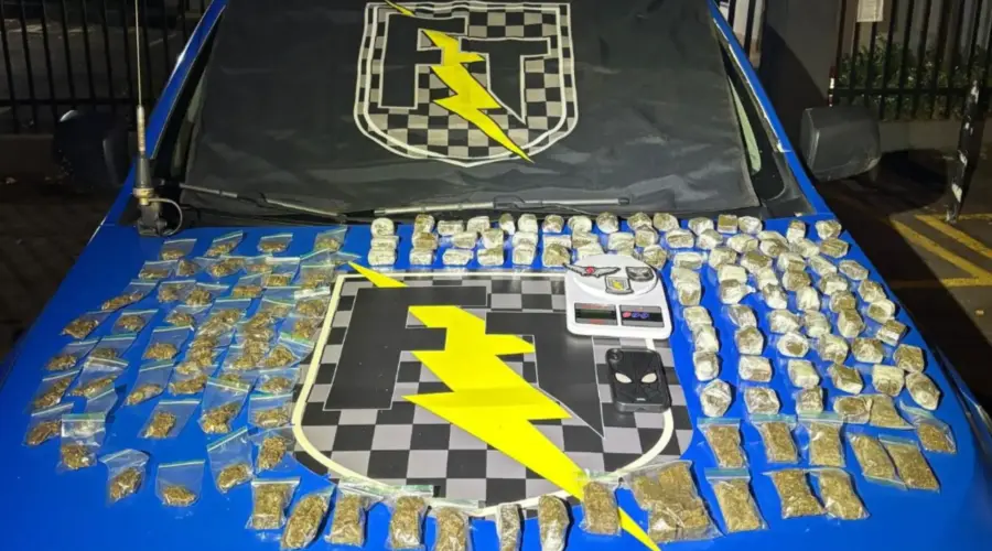 Força Tática apreende quase 3 kg de drogas em Goianésia