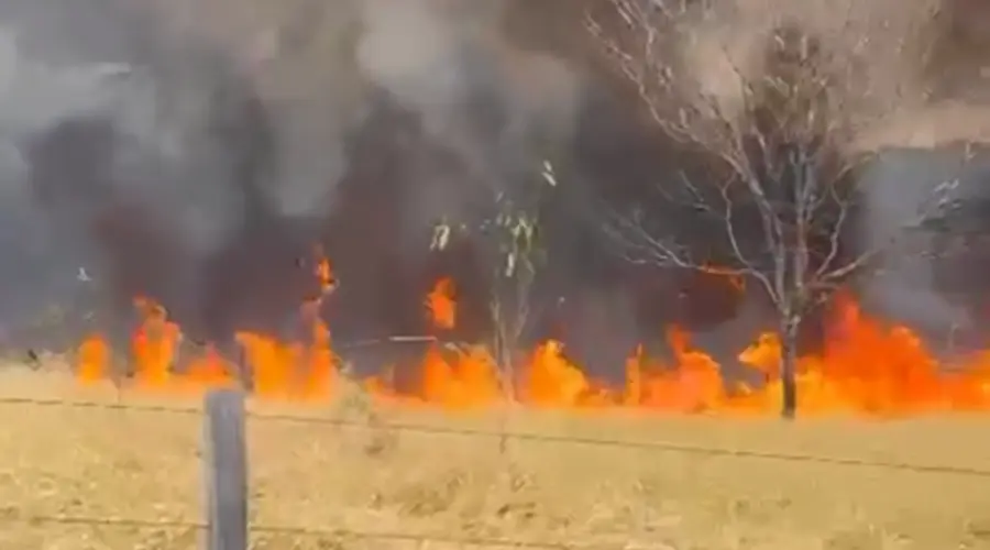 Incêndio atinge mais de 50 propriedades em Santa Isabel