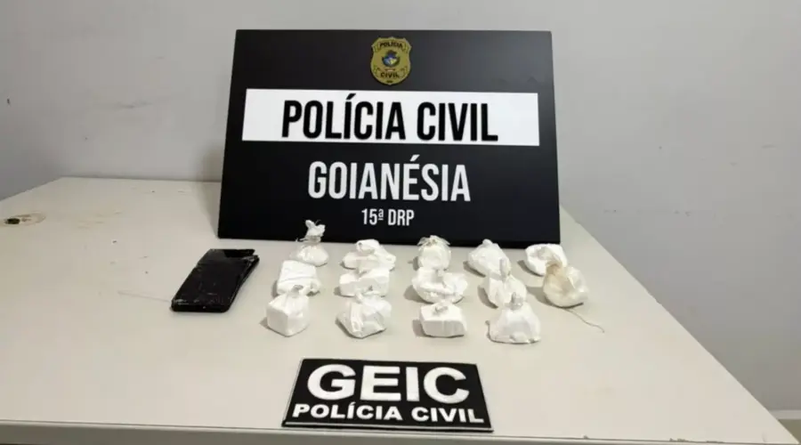 Polícia Civil prende traficante com quase 1kg de cocaína
