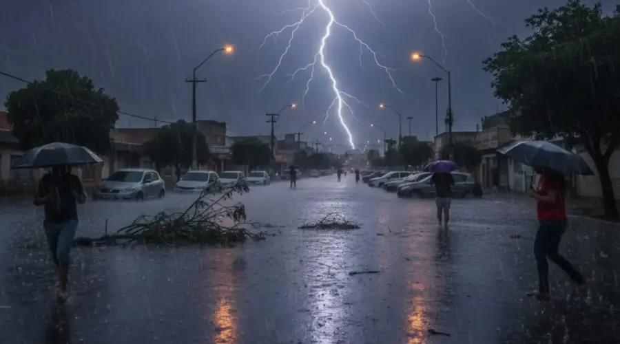 Alerta de chuvas intensas em Goiás
