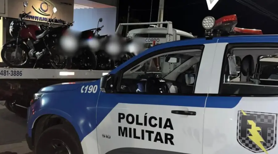 Força Tática apreende cinco motocicletas irregulares no Setor Sul e frustra “rolêzinho”