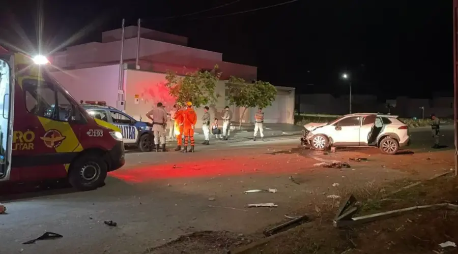 Homem foge nu de abordagem policial e causa acidente violento no sul Goianésia