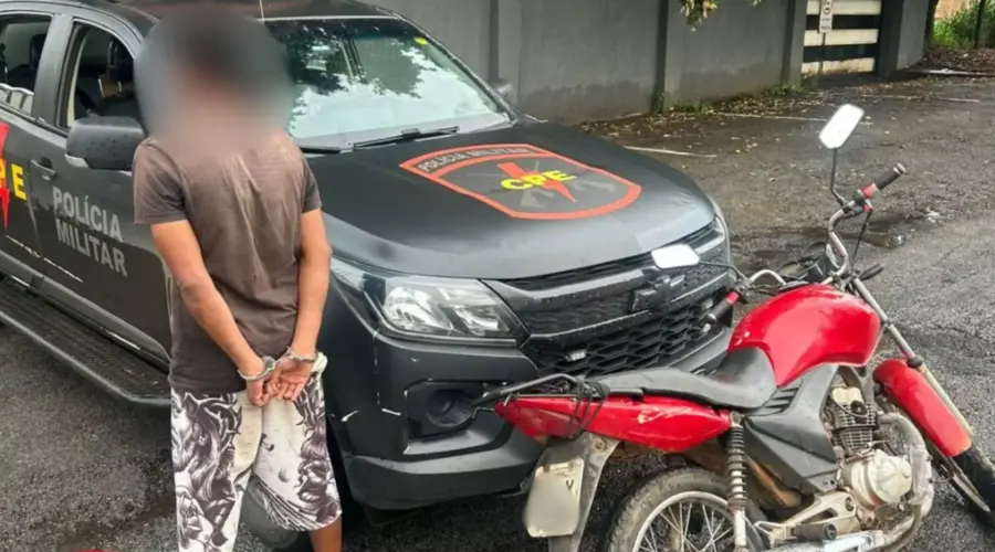 CPE Goianésia recupera motocicleta e prende autor de crime de apropriação indébita