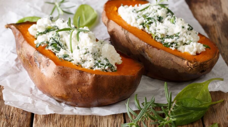 6 receitas proteicas com batata-doce