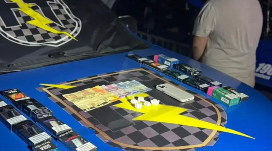 Força Tática prende suspeito por tráfico