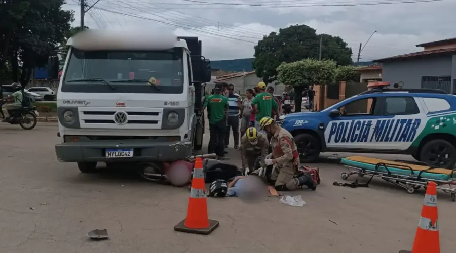 Mulher fica ferida em acidente no oeste de Goianésia