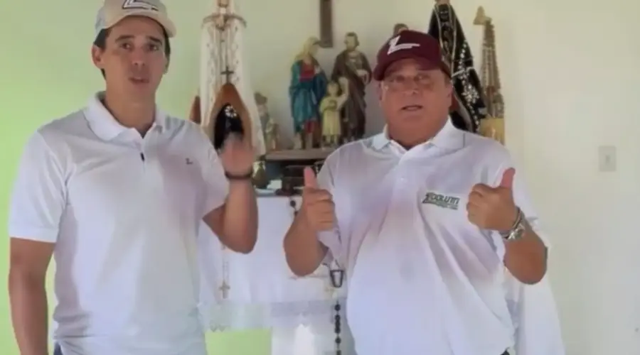 Leonardo doa violão autografado para leilão em Goianésia