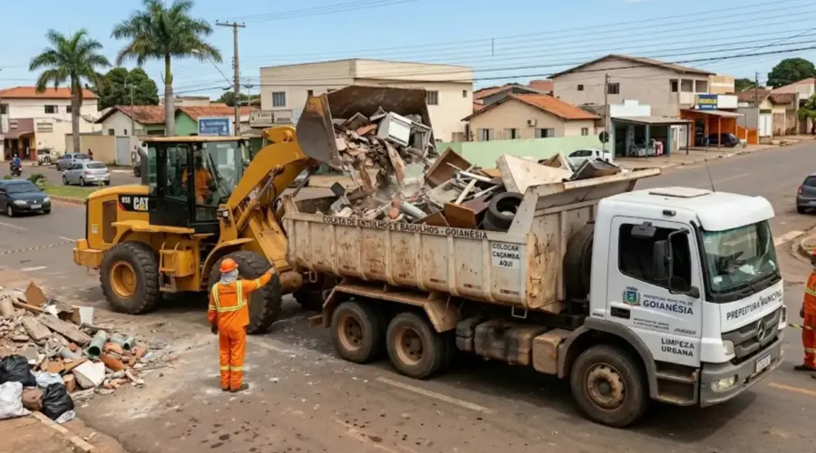 Cronograma de entulho em Goianésia para o mês de abril