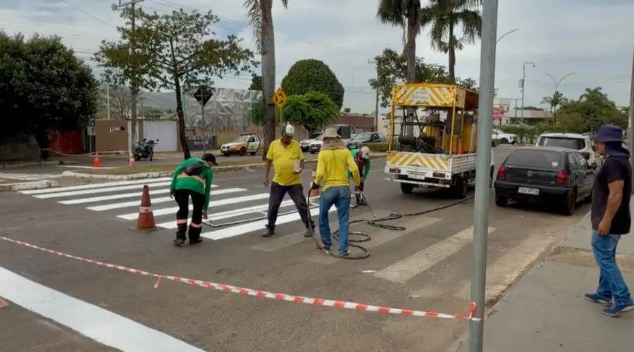 SMT reforça sinalização de Goianésia durante o Maio Amarelo
