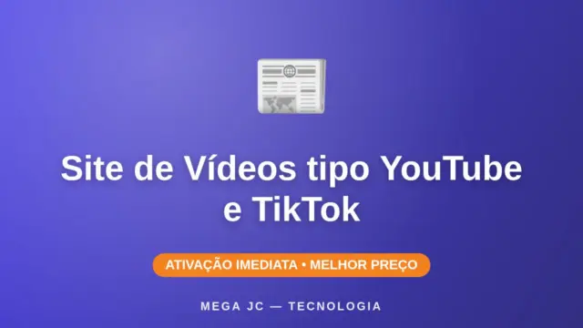Site de Vídeos tipo YouTube e TikTok